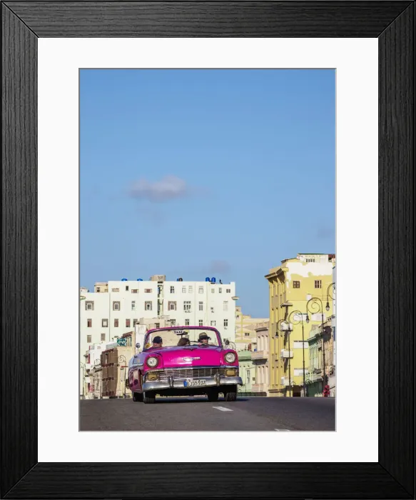 Framed Print : Vintage car at El Malecon, Havana, La Habana Province, Cuba Framed Print : Vintage car at El Malecon, Havana, La Habana Province, Cuba