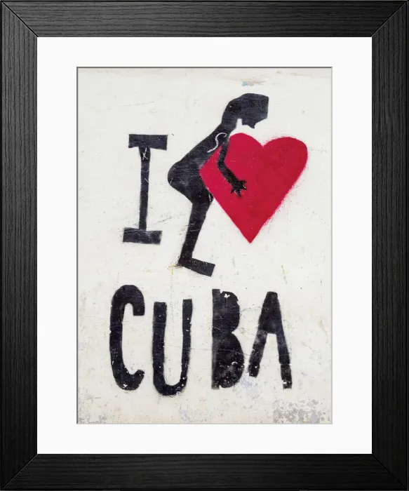 Framed Print : I love Cuba Mural Painting, La Habana Vieja, Havana, La Habana Province, Cuba Framed Print : I love Cuba Mural Painting, La Habana Vieja, Havana, La Habana Province, Cuba