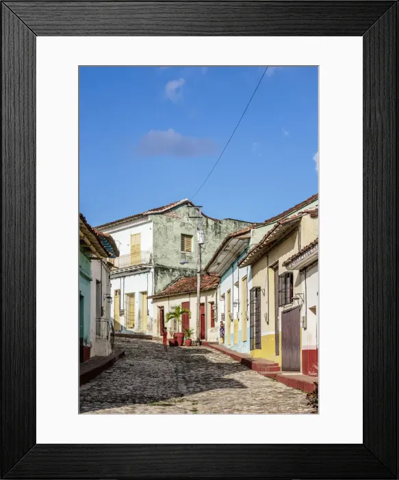 Framed Print : El Llano Street, Sancti Spiritus, Sancti Spiritus Province, Cuba Framed Print : El Llano Street, Sancti Spiritus, Sancti Spiritus Province, Cuba