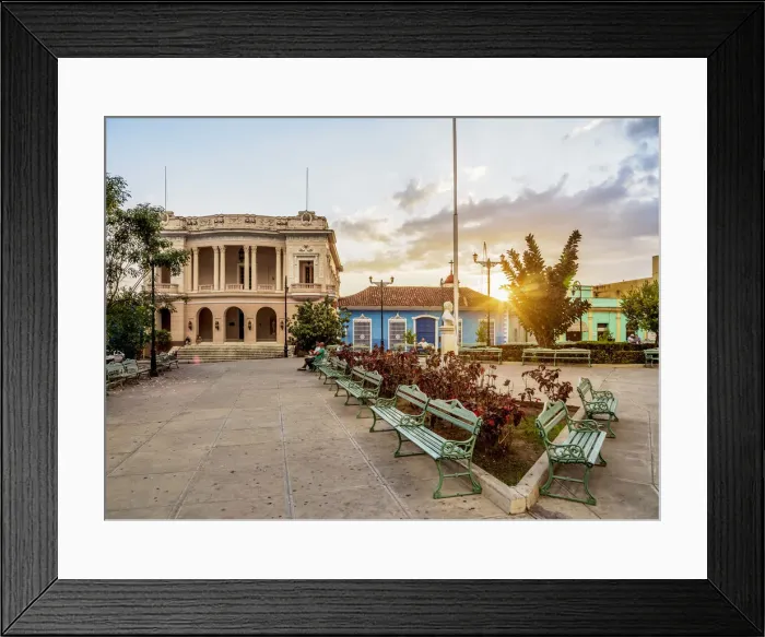 Framed Print : Serafin Sanchez Park at sunset, Sancti Spiritus, Sancti Spiritus Province, Cuba Framed Print : Serafin Sanchez Park at sunset, Sancti Spiritus, Sancti Spiritus Province, Cuba