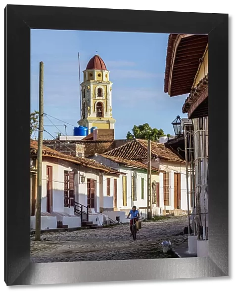 View towards San Francisco Convent Church Tower, Trinidad, Sancti Spiritus Province, Cuba