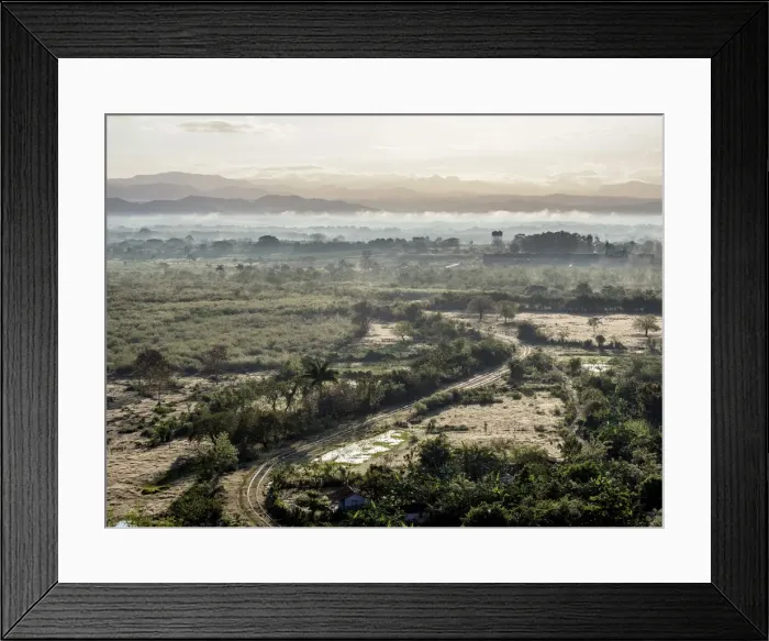 Framed Print : Landscape of the Valley seen from Manaca Iznaga Tower, Valle de los Ingenios Framed Print : Landscape of the Valley seen from Manaca Iznaga Tower, Valle de los Ingenios