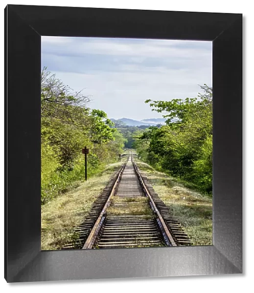 Railroad tracks at Valle de los Ingenios, Sancti Spiritus Province, Cuba