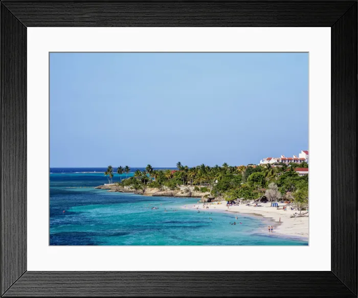 Framed Print : Guardalavaca Beach, elevated view, Holguin Province, Cuba Framed Print : Guardalavaca Beach, elevated view, Holguin Province, Cuba