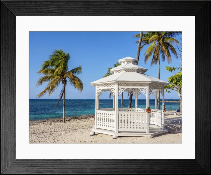 Framed Print : Gazebo at Guardalavaca Beach, Holguin Province, Cuba Framed Print : Gazebo at Guardalavaca Beach, Holguin Province, Cuba