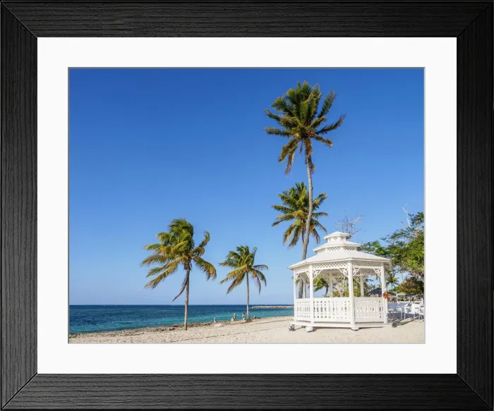 Framed Print : Gazebo at Guardalavaca Beach, Holguin Province, Cuba Framed Print : Gazebo at Guardalavaca Beach, Holguin Province, Cuba