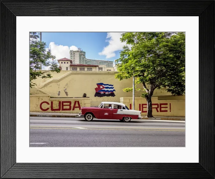 Framed Print : Cuba Libre Mural Painting, 23 Avenue, Havana, La Habana Province, Cuba Framed Print : Cuba Libre Mural Painting, 23 Avenue, Havana, La Habana Province, Cuba