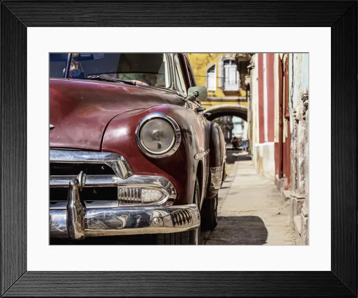 Framed Print : Vintage car at the street of La Habana Vieja, Havana, La Habana Province, Cuba Framed Print : Vintage car at the street of La Habana Vieja, Havana, La Habana Province, Cuba