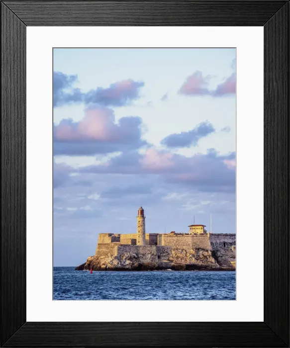 Framed Print : El Morro Castle and Lighthouse at sunset, Havana, La Habana Province, Cuba Framed Print : El Morro Castle and Lighthouse at sunset, Havana, La Habana Province, Cuba