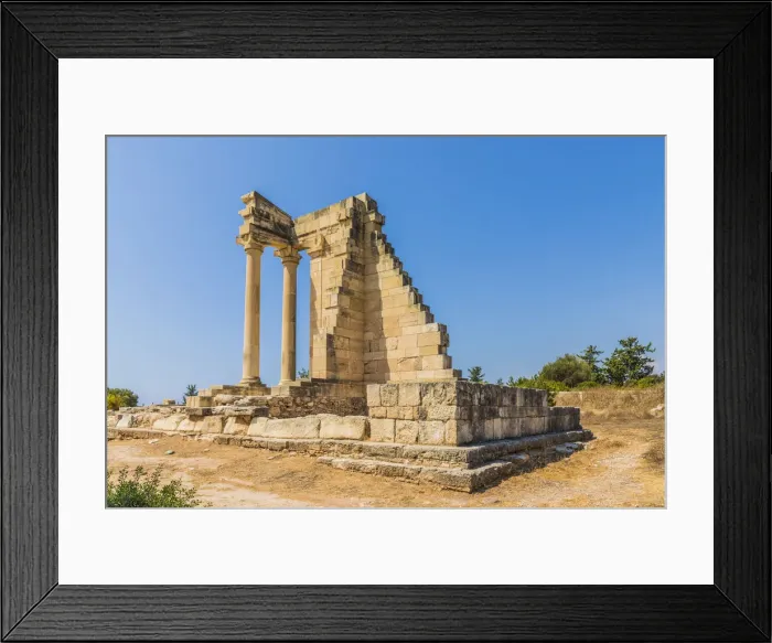 Framed Print : The Temple of Apollo at the Sanctuary of Apollo Hylates, Kourion, Limassol, Cyprus