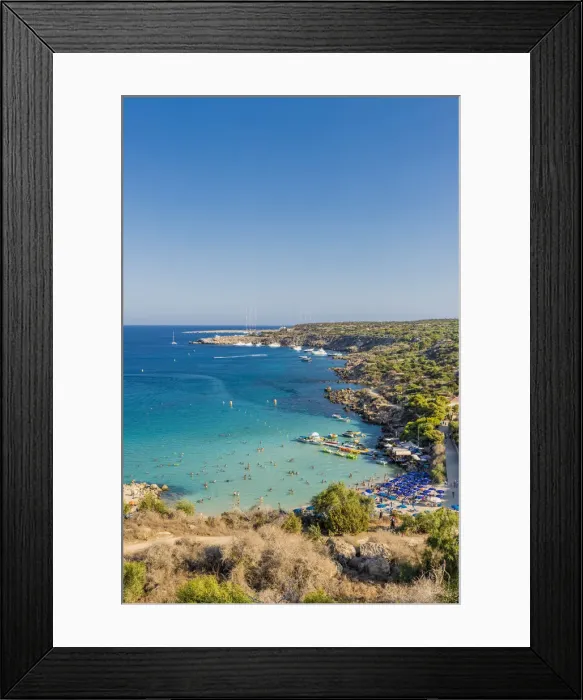 Framed Print : Konnos Bay, Protaras, Cyprus Framed Print : Konnos Bay, Protaras, Cyprus