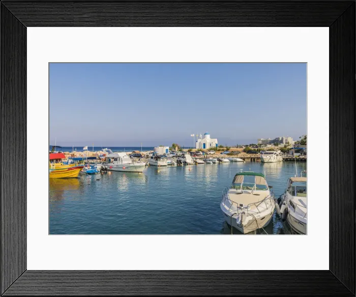 Framed Print : Paralimni Port, Cyprus Framed Print : Paralimni Port, Cyprus