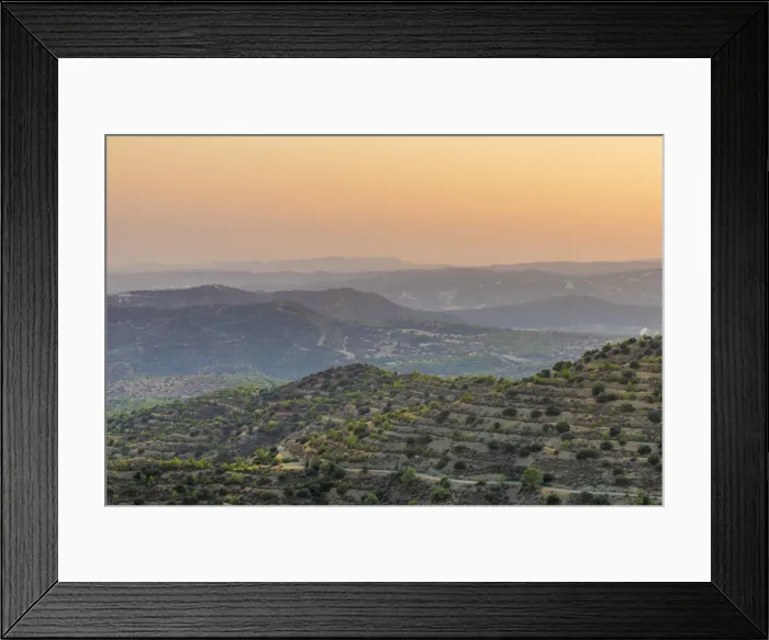 Framed Print : View from Stavrovouni Monastery, Cyprus Framed Print : View from Stavrovouni Monastery, Cyprus