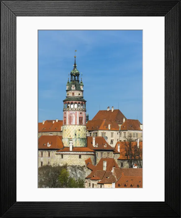 Framed Print : State Castle And Chateau Cesky Krumlov tower amidst buildings in town, UNESCO, Cesky Krumlov, South Bohemian Region, Czech Republic Framed Print : State Castle And Chateau Cesky Krumlov tower amidst buildings in town, UNESCO, Cesky Krumlov, South Bohemian Region, Czech Republic