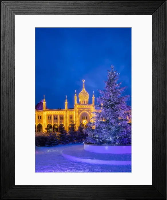 Framed Print : Nimb Hotel in the Tivoli Gardens at Christmas, Copenhagen, Denmark Framed Print : Nimb Hotel in the Tivoli Gardens at Christmas, Copenhagen, Denmark