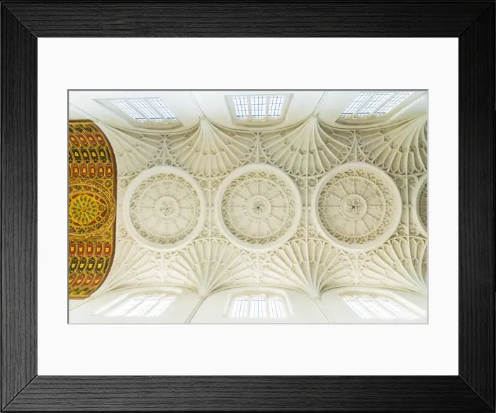 Framed Print : Ceiling at St Mary Aldermary Church, London, England