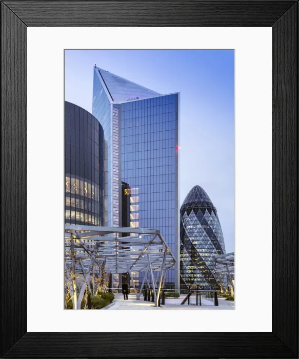 Framed Print : United Kingdom, England, London, City of London. the skyline of the City of London