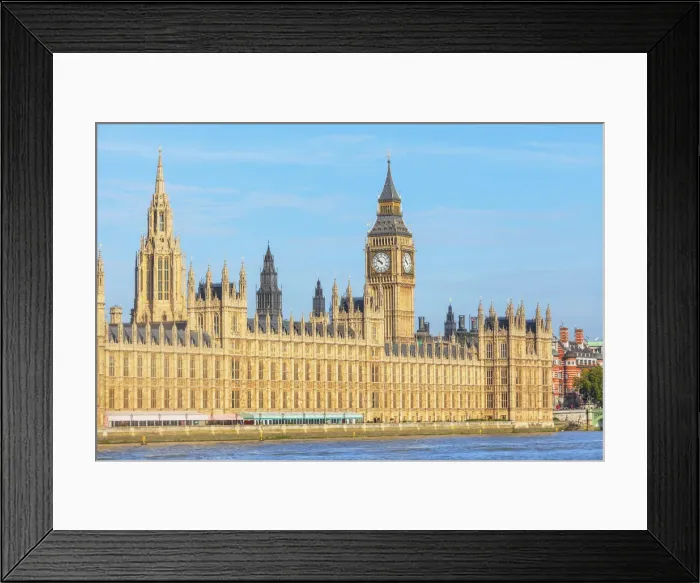Framed Print : Big Ben and Houses of Parliament, London, England, UK