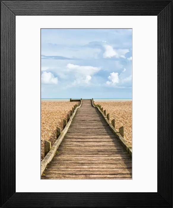 Framed Print : A wooden walkway in Dungeness, one of the largest expanses of shingle in Europe, Kent Framed Print : A wooden walkway in Dungeness, one of the largest expanses of shingle in Europe, Kent