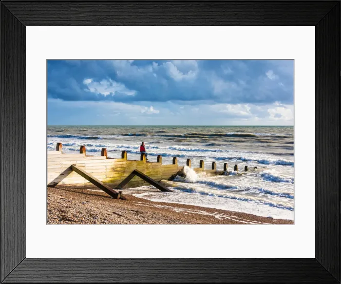 Framed Print : Camber Sands, East Sussex, England