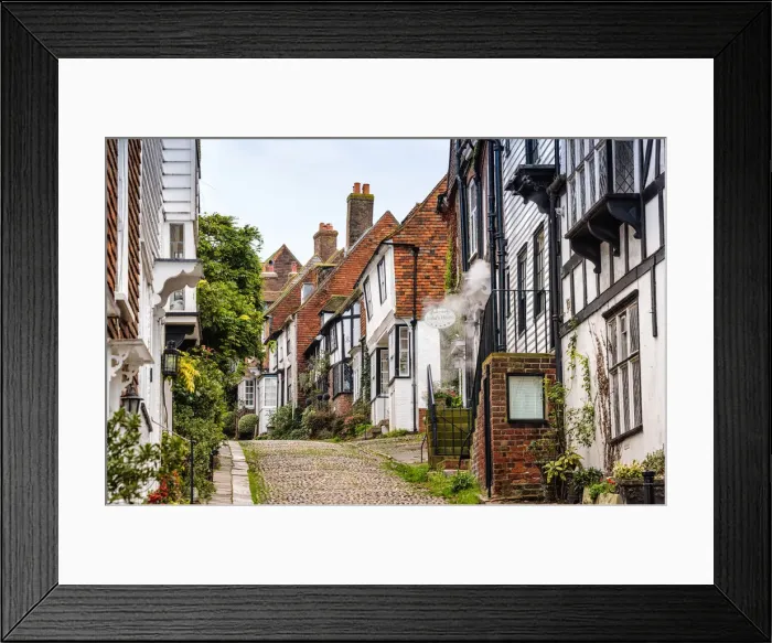 Framed Print : Mermaid Street in Rye, East Sussex, England Framed Print : Mermaid Street in Rye, East Sussex, England