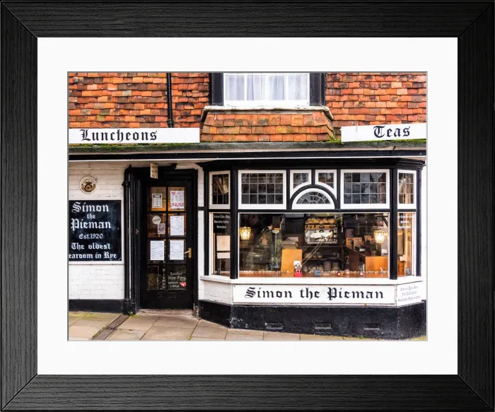 Framed Print : Simon the Pieman - the oldest tearoom in Rye, East Sussex, England Framed Print : Simon the Pieman - the oldest tearoom in Rye, East Sussex, England