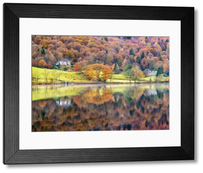 Framed Print : Grasmere reflections, Cumbria, England Framed Print : Grasmere reflections, Cumbria, England