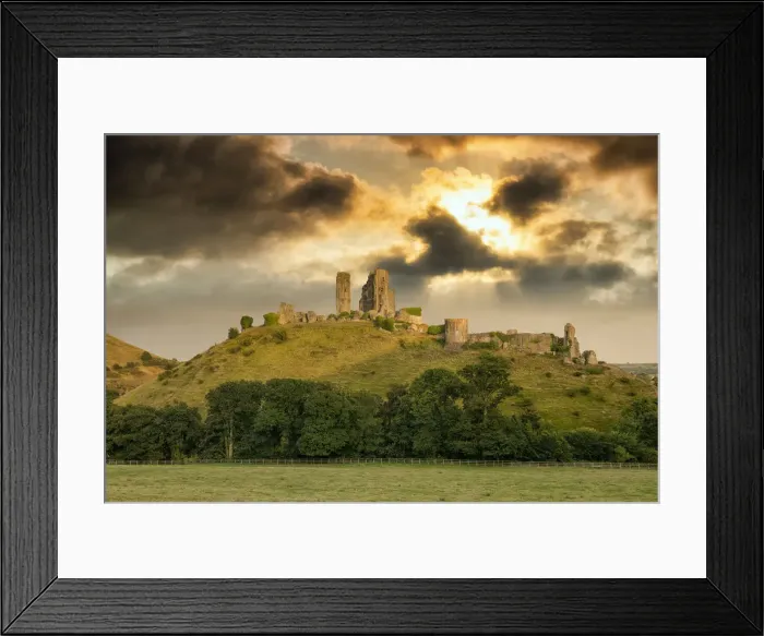 Framed Print : Corfe Castle, Dorset, England Framed Print : Corfe Castle, Dorset, England