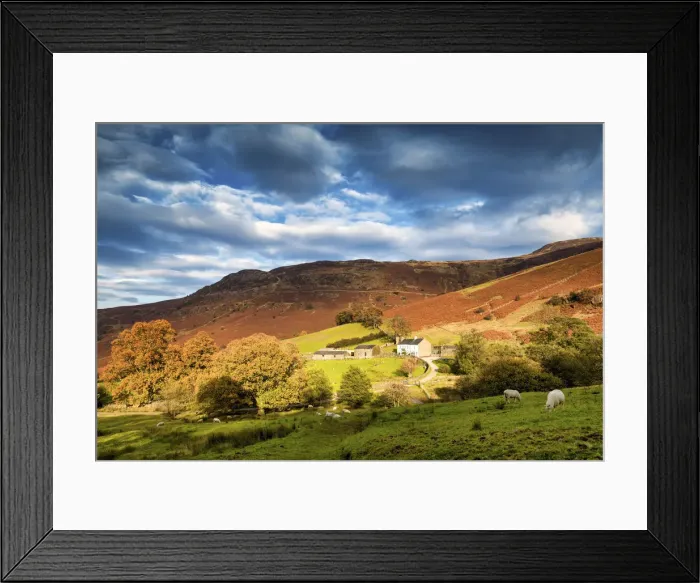 Framed Print : Ashness Farm in Autumn, Lake District National Park, Cumbria, England
