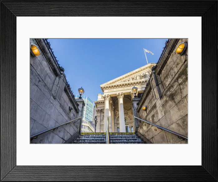 Framed Print : The 16th century, Royal Exchange building, London, England Framed Print : The 16th century, Royal Exchange building, London, England
