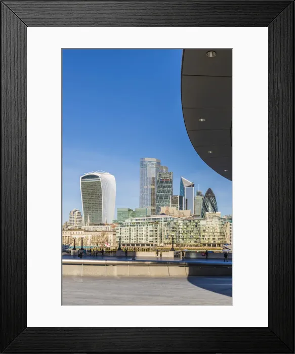 Framed Print : City of London skyline across the River Thames Framed Print : City of London skyline across the River Thames