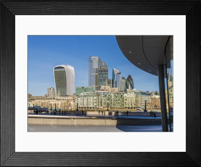 Framed Print : City of London skyline across the River Thames Framed Print : City of London skyline across the River Thames