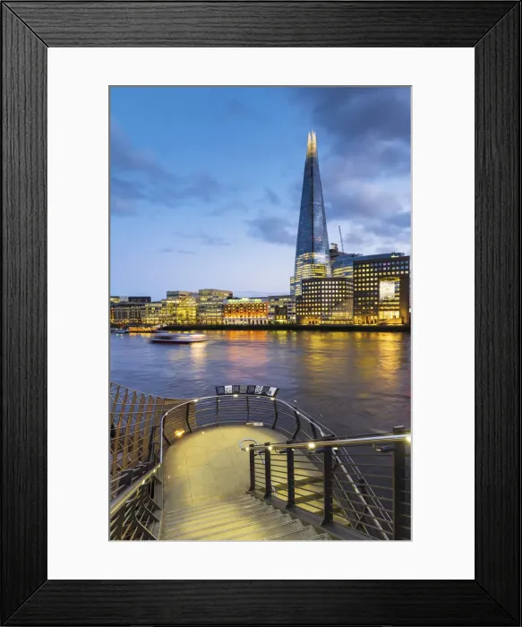 Framed Print : The Shard, River Thames, London, England, Great Britain Framed Print : The Shard, River Thames, London, England, Great Britain