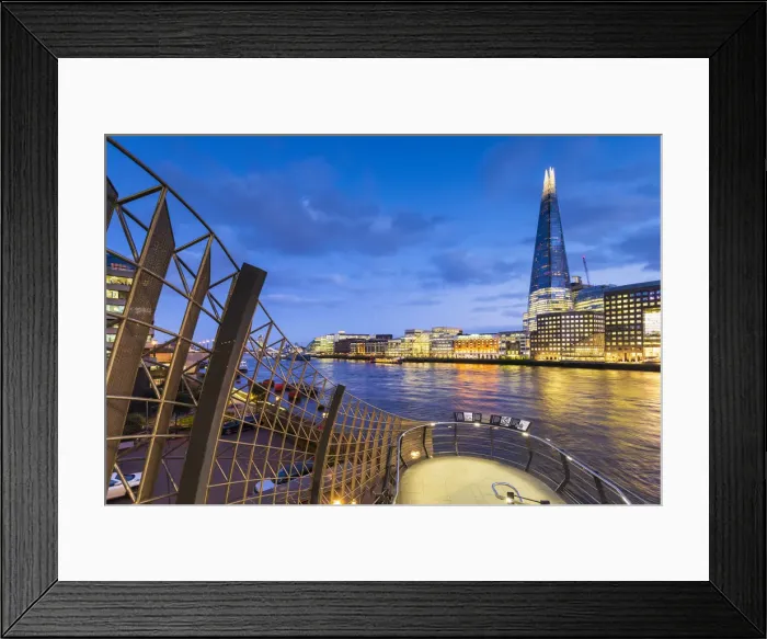 Framed Print : The Shard, River Thames, London, England, Great Britain