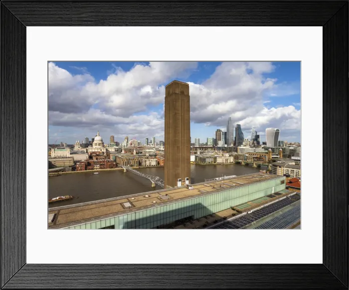 Framed Print : View of the city and St Pauls cathedral, London, England, Great Britain Framed Print : View of the city and St Pauls cathedral, London, England, Great Britain