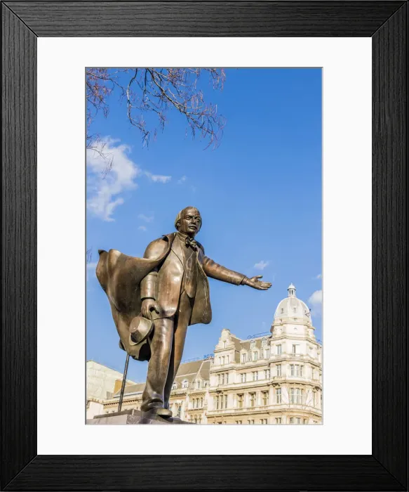 Framed Print : David Lloyd George statue, Parliament Square, London, England Framed Print : David Lloyd George statue, Parliament Square, London, England