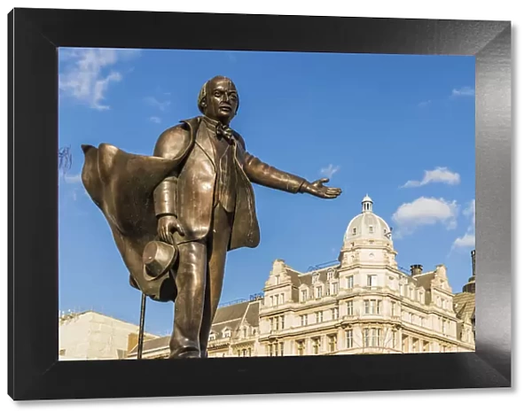 David Lloyd George statue, Parliament Square, London, England