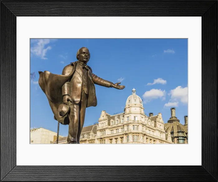 Framed Print : David Lloyd George statue, Parliament Square, London, England Framed Print : David Lloyd George statue, Parliament Square, London, England