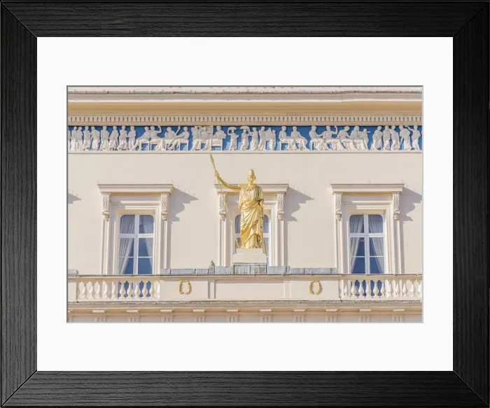 Framed Print : Gold Athena statue, The Athenaeum Club, London, England Framed Print : Gold Athena statue, The Athenaeum Club, London, England