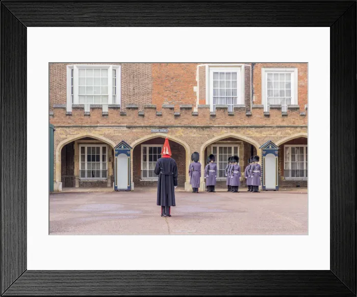Framed Print : Changing of the Guard, St Jamess Palace, London, England Framed Print : Changing of the Guard, St Jamess Palace, London, England