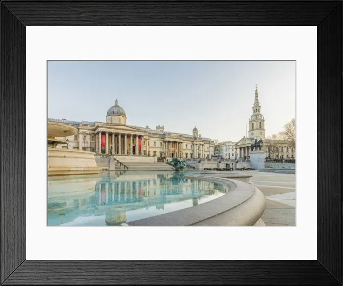 Framed Print : National Gallery and St Martins in the Field church, Trafalgar Square, London, England Framed Print : National Gallery and St Martins in the Field church, Trafalgar Square, London, England