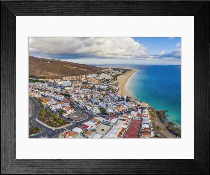 Framed Print : Spain, Canary Islands, Fuerteventura, Morro Jable and Playa del Matorral Framed Print : Spain, Canary Islands, Fuerteventura, Morro Jable and Playa del Matorral
