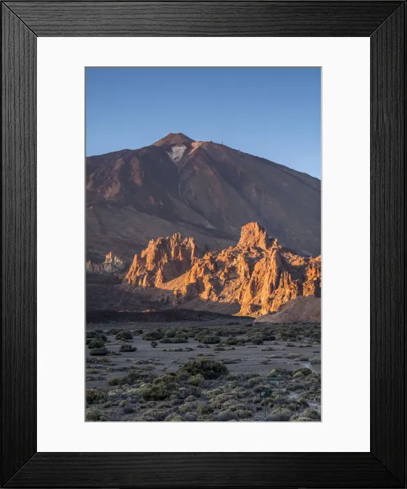Framed Print : Spain, Canary Islands, Tenerife Island, El Teide Mountain, Los Roques, rock formation