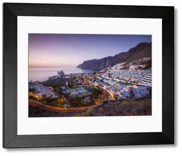 Framed Print : Spain, Canary Islands, Tenerife Island, Los Gigantes, hillside apartments Framed Print : Spain, Canary Islands, Tenerife Island, Los Gigantes, hillside apartments