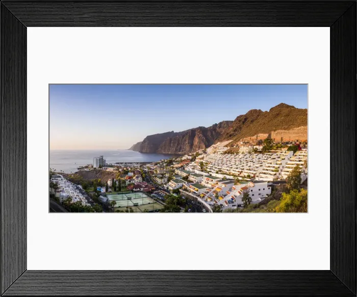 Framed Print : Spain, Canary Islands, Tenerife Island, Los Gigantes, hillside apartments Framed Print : Spain, Canary Islands, Tenerife Island, Los Gigantes, hillside apartments