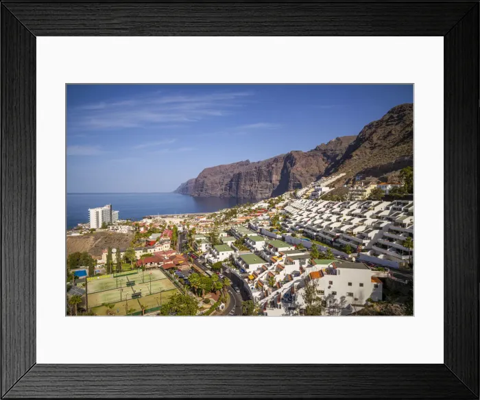 Framed Print : Spain, Canary Islands, Tenerife Island, Los Gigantes, hillside apartments Framed Print : Spain, Canary Islands, Tenerife Island, Los Gigantes, hillside apartments