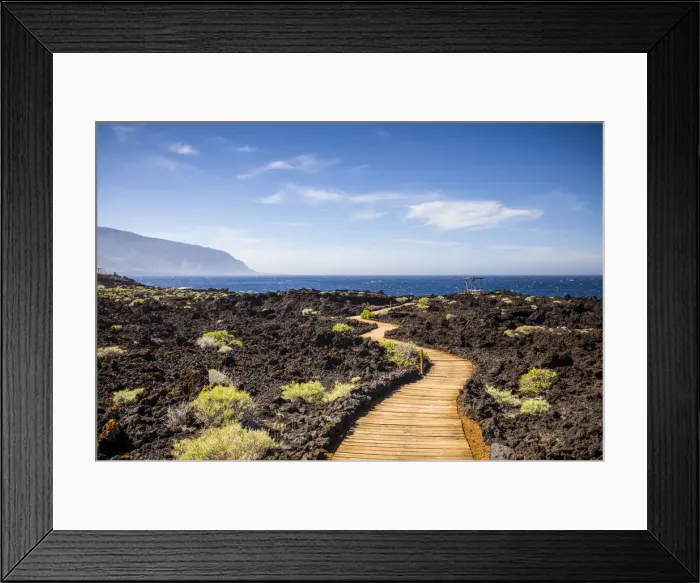 Framed Print : Spain, Canary Islands, El Hierro Island, Las Puntas, La Maceta, coastal walkway Framed Print : Spain, Canary Islands, El Hierro Island, Las Puntas, La Maceta, coastal walkway