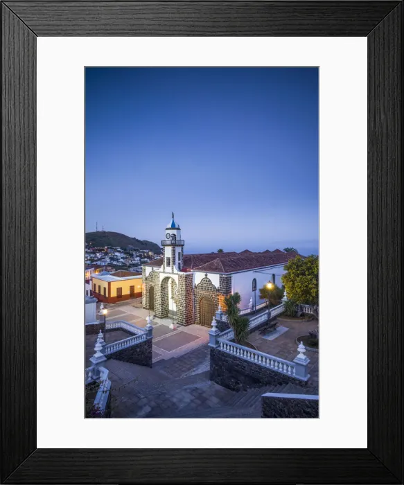 Framed Print : Spain, Canary Islands, El Hierro Island, Valverde, island capital