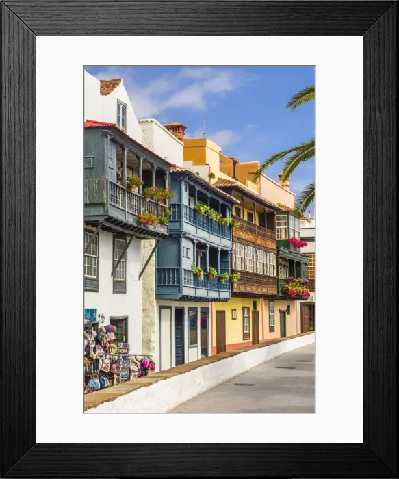 Framed Print : Spain, Canary Islands, La Palma Island, Santa Cruz de la Palma