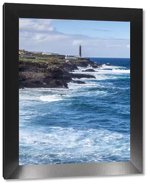 Spain, Canary Islands, La Palma Island, Punta Cumplida, Faro Punta Cumplida lighthouse